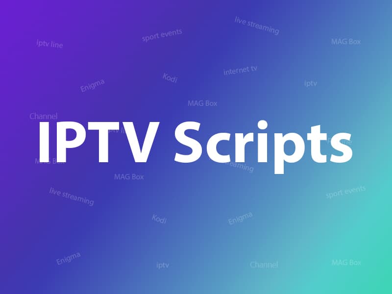What is IPTV script or video format?