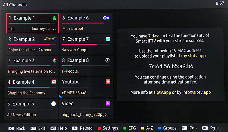 How to setup IPTV on Smart TV via Smart IPTV App(SIPTV)